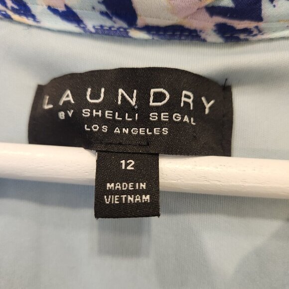 Laundry by Shelli Segal Dress Women's Long Sleeve Collar Button Down - Size 12 - Picture 5 of 6